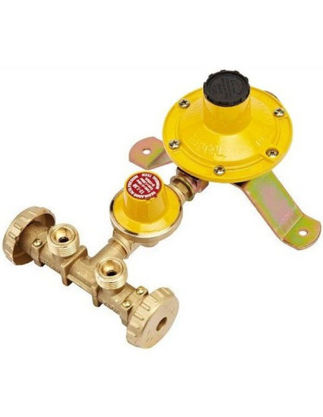 Minicentralina gas per 2 bombole con riduttori 1° e 2° stadio