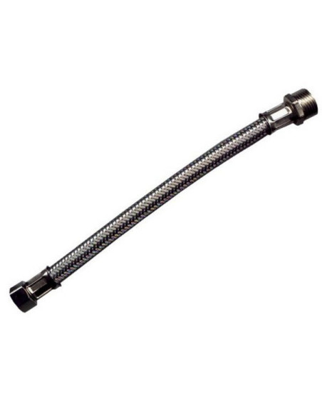 Tubo flessibile inox acqua 70cm 1/2
