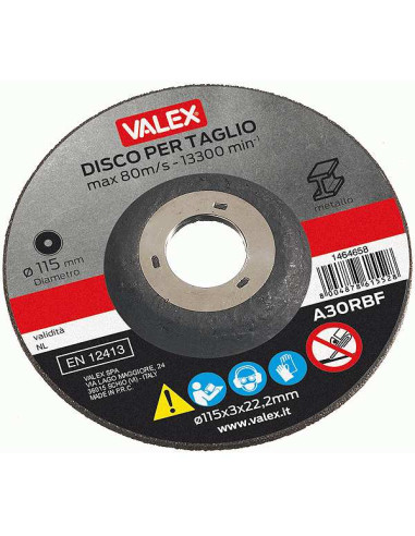 Disco taglio metalli 115/1.2mm
