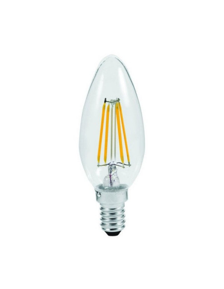 Lampada a filamento LED Candela E14 4.5W luce fredda