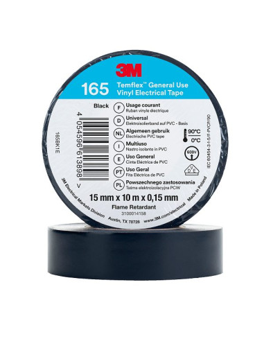 Nastro isolante 3M 15x10mm nero