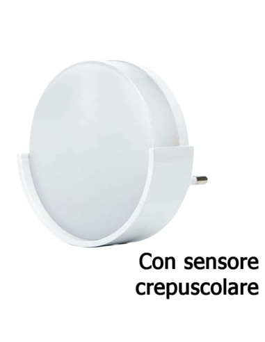 Punto luce con sensore crepuscolare