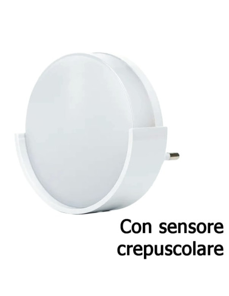Punto luce con sensore crepuscolare