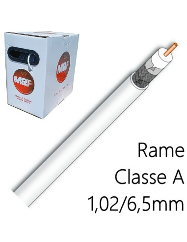 Cavo antenna 6.5mm conduttore in rame pieno Classe A