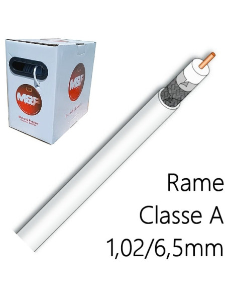 Cavo antenna 6.5mm conduttore in rame pieno Classe A