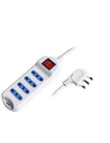 Multipresa piatta 4 posti bipasso cavo 3x1mm 10/16A