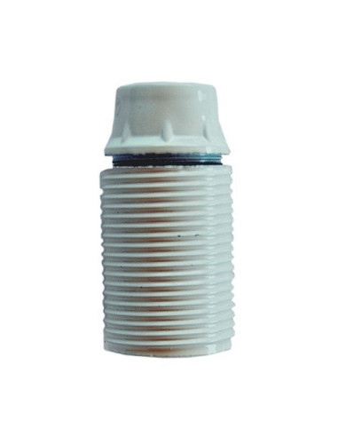 Portalampada filettato bianco E14