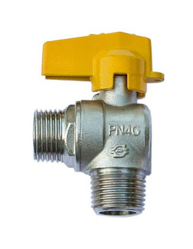 Rubinetto gas valvola a sfera maschio/maschio 1/2 1/2 DX DX