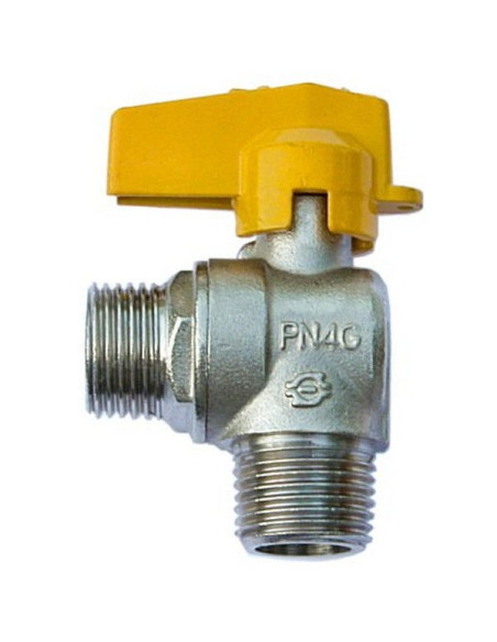 Rubinetto gas valvola a sfera maschio/maschio 1/2 1/2 DX DX