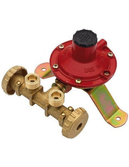 Minicentralina gas per 2 bombole con staffa