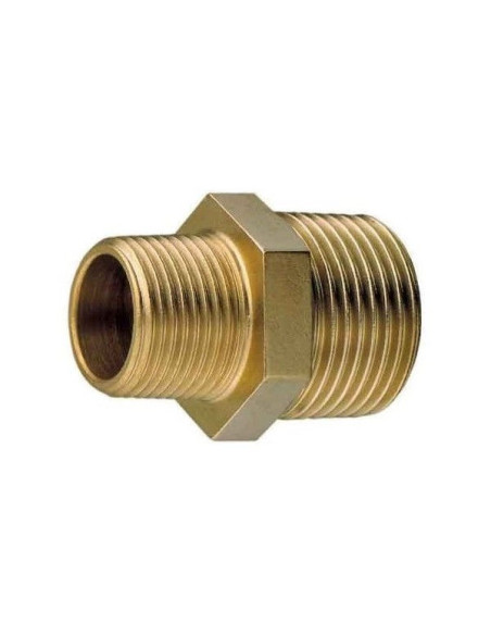 Raccordo gas niplex maschio/maschio 1/2 3/8 DX/DX