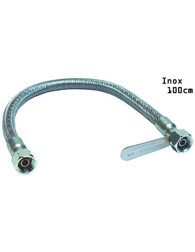 Flessibile gas bombola inox F/F SX 100cm