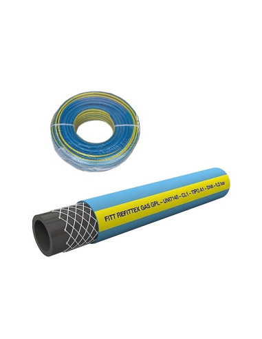 Tubo gas gpl 8x13 50m blu