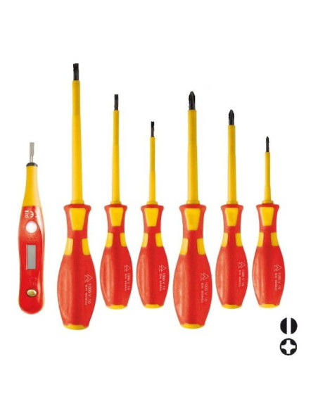 Cacciaviti isolati CRV 1000V + cercafase digitale
