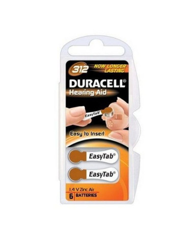 Duracell pile acustiche easytab 312 6pz