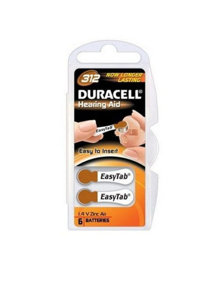 Duracell pile acustiche easytab 312 6pz