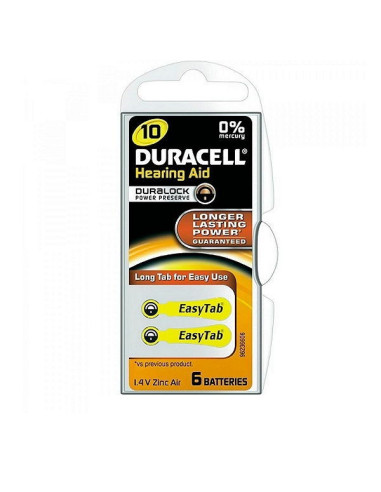 Duracell pile acustiche easytab 10 6pz