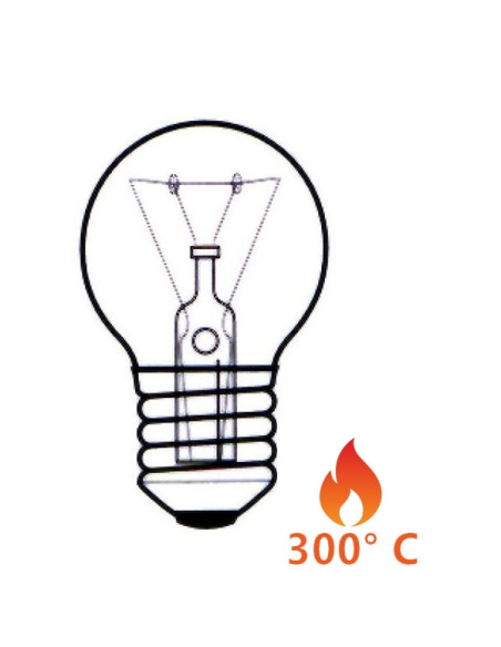 Lampada Sfera per forno 300°C E27 40W
