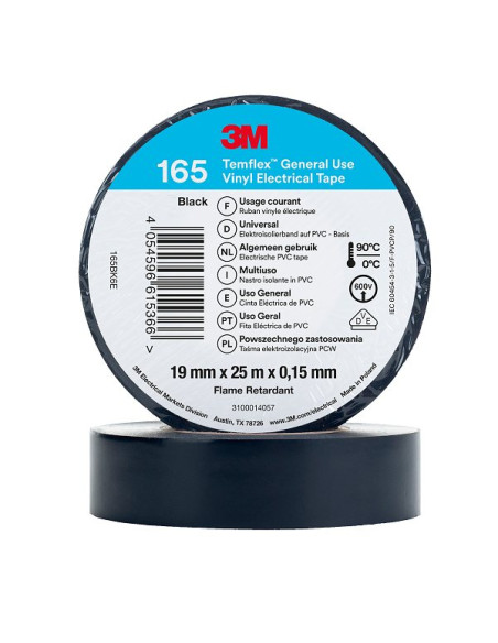 Nastro isolante 3M 25x19mm nero