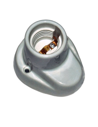 Portalampade da muro in porcellana E27