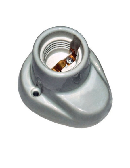 Portalampade da muro in porcellana E27