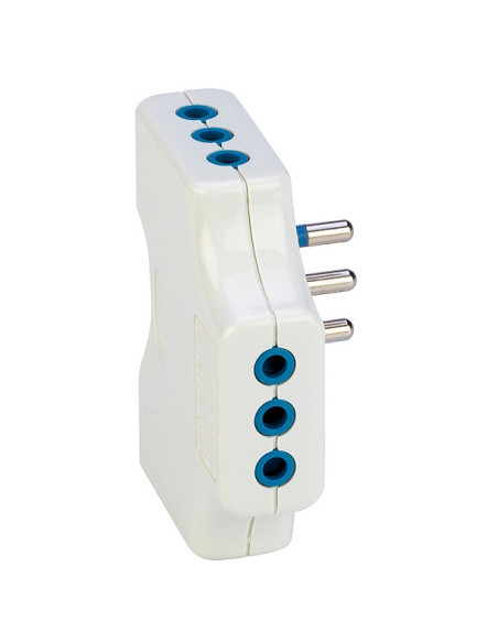 Adattatore triplo prese 10A spina 10A