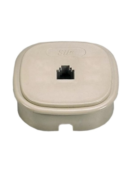 Presa telefonica a muro plug 6P/4C