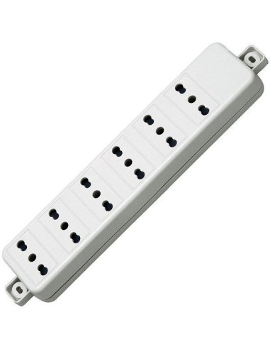 Multipresa 6 posti bipasso senza cavo