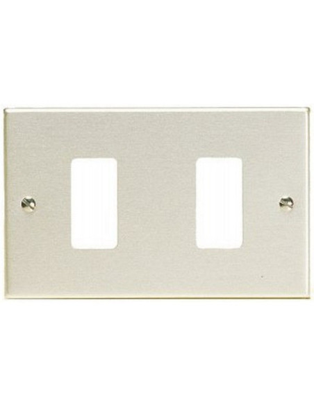 Placca in alluminio 2 fori