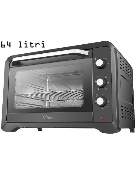Forno elettrico ventilato 64 litri 2000W con grill