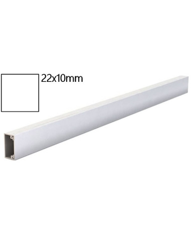 Minicanala con coperchio frontale 22x10mm 1m (conf. 30m)