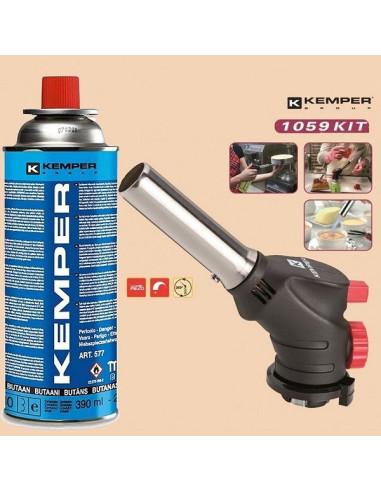 Cannello a gas piezo per cartuccia 230gr