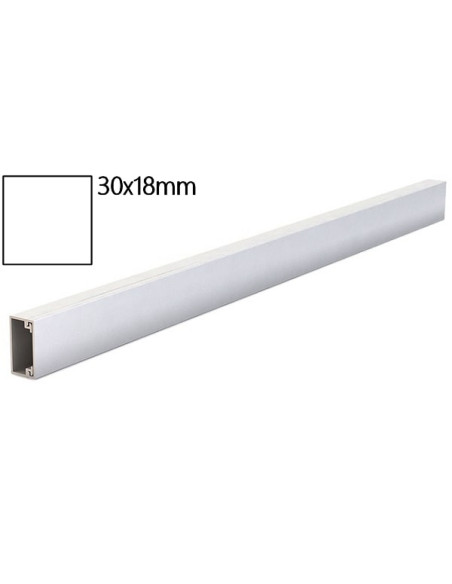 Minicanala con coperchio frontale 30x18mm 1m (conf. 24m)