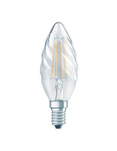 Lampada a filamento LED Tortiglione E14 4W luce fredda