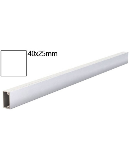 Minicanala con coperchio frontale 40x25mm 1m (conf. 24m)