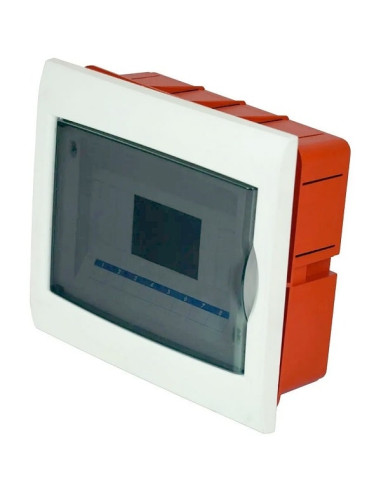 Centralino da incasso con coperchio IP40 8 moduli