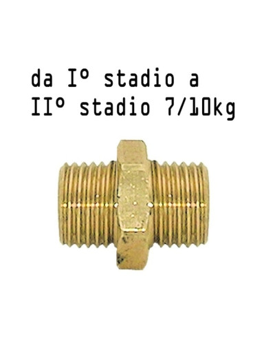 Raccordo gas niplex M 1/4'' DX - M 1/4'' DX