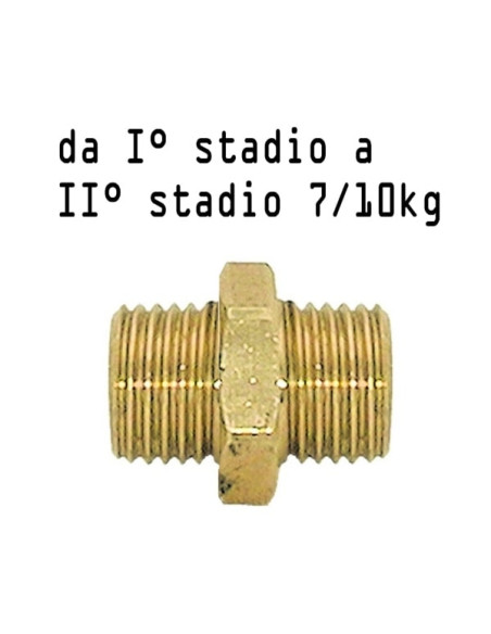 Raccordo gas niplex M 1/4'' DX - M 1/4'' DX