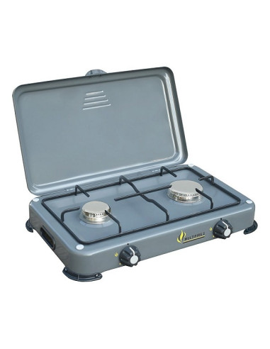 Fornello a gas verniciato 2 fuochi accensione piezo