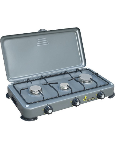 Fornello a gas verniciato 2 fuochi accensione piezo