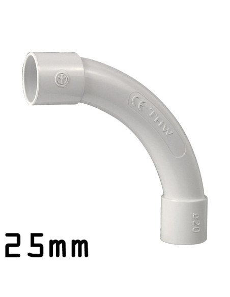 Curva 90° tubo-tubo 25mm IP40