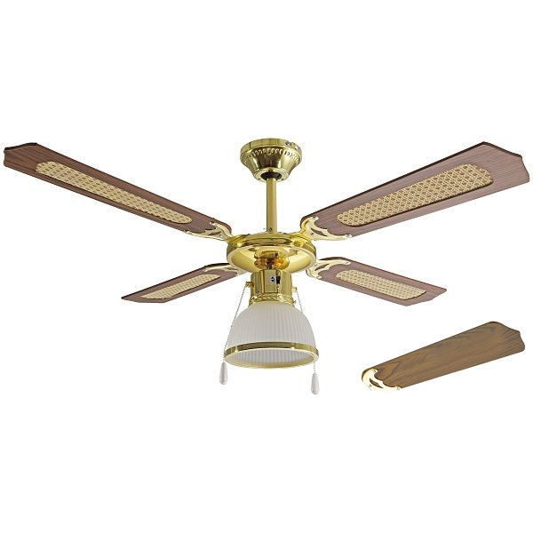 Ventilatore a soffitto Ardes pala 107cm in legno