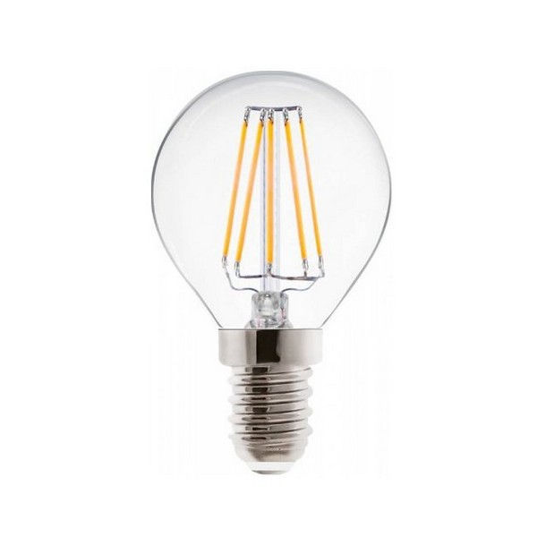 Lampada a filamento LED Sfera E14 4.5W luce calda