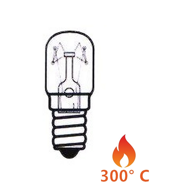 Lampada Piccola pera per forno 300°C E14 25W
