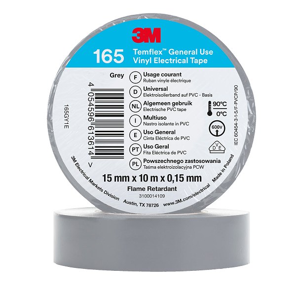 Nastro isolante 3M 15x10mm grigio