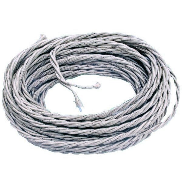 Cavo treccia tessile doppio isolamento 3x1mm