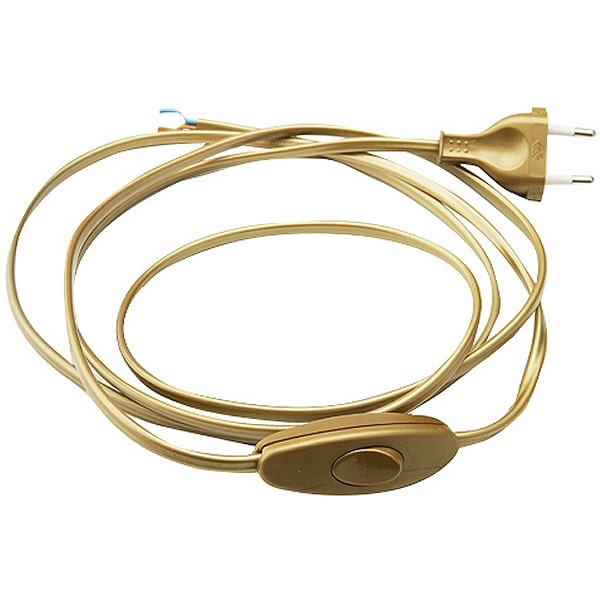 Cavo con interruttore passafilo oro