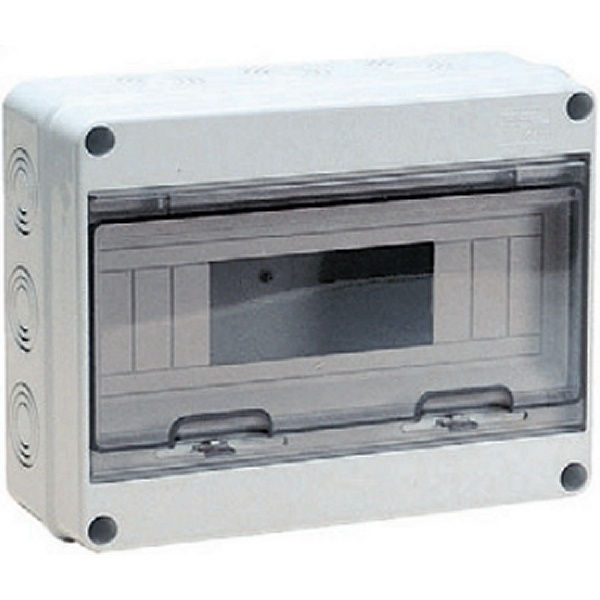 Centralino da parete con coperchio IP65 6/12 moduli