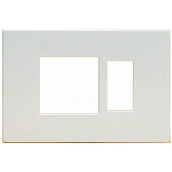 Placca in resina presa schuko + 1 foro