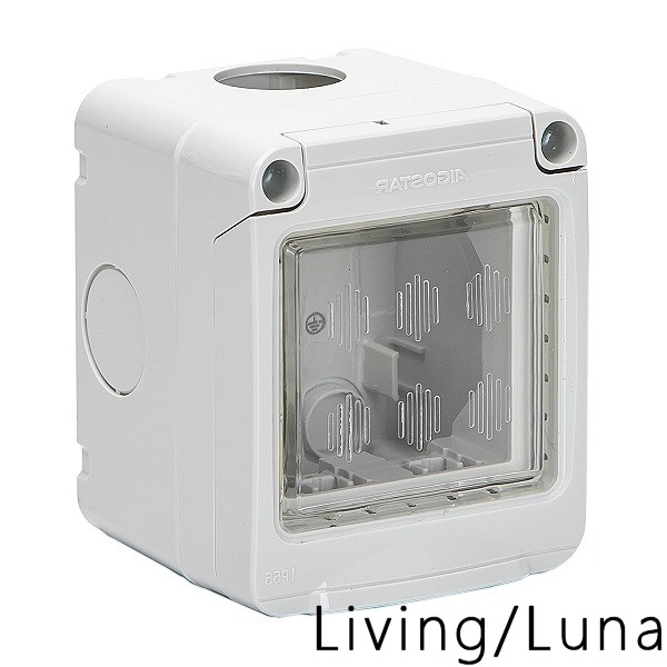 Scatola 2 posti stagna IP55 compatibile linea Living/Luna